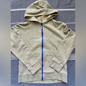 J.Crew Crewcuts Grey/Blue Zip Up Cotton Sweatshirt With Pockets Size 12-14.